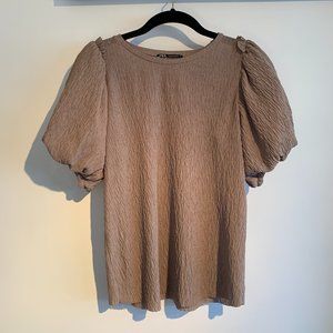 ZARA - Balloon Sleeve Top